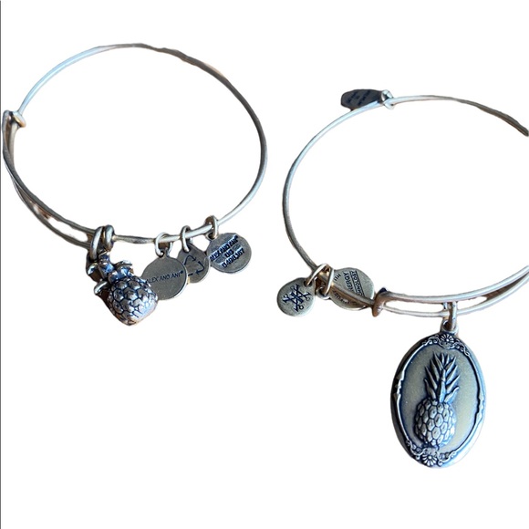 Alex and Ani Jewelry - Alex and Ani Pineapple Bangle with Rafaelian Gold Finish